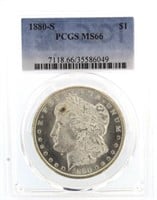 1880-S MS66 Morgan Silver Dollar *KEY GRADE