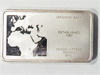 39R- Sterling Iranian's Bank Bar 65g -$500