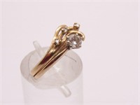 Beautiful 1/4 Carat Diamond 14K Wedding Ring Set