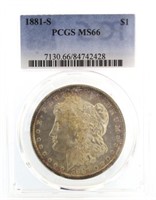 1881-S MS66 Morgan Silver Dollar *KEY GRADE