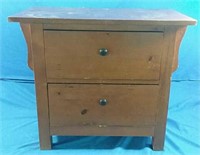 Vintage Two drawer cabinet 30" x 17" x 26"