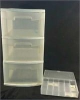Plastic storage bin & case 12" x 14" x 24"