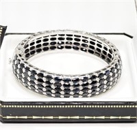 24R- Sterling sapphire (99.0ct) bangle -$2,067