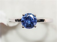12R- 10k tanzanite (0.95ct) solitaire ring -$1,600