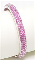 23R- Sterling silver ruby 16.83ct bangle -$1,999