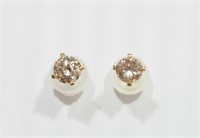13R- 14k gold diamond (0.44ct) earrings -$1,650