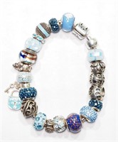 4R- sterling Persona bracelet w/ charms -$980