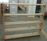 Wooden shelving unit 50" x 7" x 48"