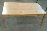 Wooden coffee table   47" x 29" x 19"