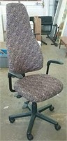 Ergonomic chair with flower pattern adjustable