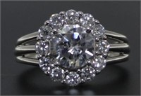 Antique Style 2.50 ct White Topaz Solitaire