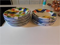 Lot of 8 Ceramica Plates & 6 Dansk Plates