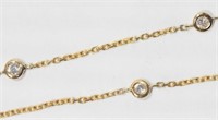 26R- 14k yellow gold diamond bracelet -$1,500