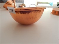 Antique Small Hammered Copper Bowl