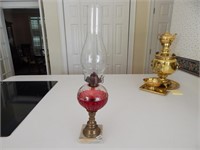 Kerosene Lamp with Marble Base