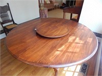 Drop Leaf Dining Room Table With Lazy Susan