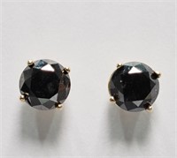 1R- 14k black diamond (1.22ct) earrings -$800