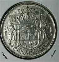 1943 Canada silver half dollar