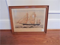 Currier&Ives "Grapeshot" Clipper Ship Framed Print
