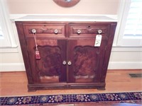 1880's Antique Side Board with Marble Top