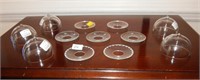 Lot of 7 Glass Extra Drip Wax Protectors and more