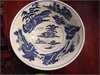 Blue & White Chinese Bowl 14 inches across