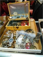 Jewelry Box W/Costume Jewelry