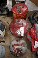 3- METAL GAS CANS