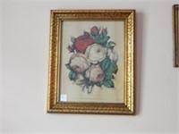 Currier & Ives 100 Leaf Rose Print