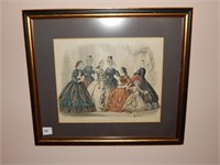 "Godey's Fashions for October 1864" Print