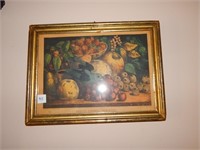 Folk Art Framed Fruit Print