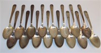 16 Litvin Silver Plate 1948 Birth Of Israel Spoons