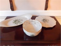 Three Pieces of Lenox China Holiday Serving Pieces