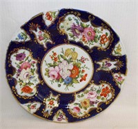 Hand Painted Porcelain Floral Plate