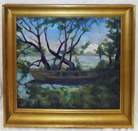 Artist Signed Oil On Canvas, Bruce D. Mcbeth