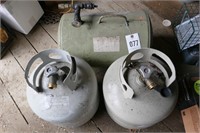 AIR TANK, 2 PROPANE TANKS