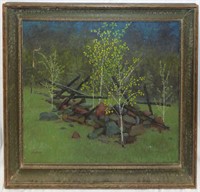 Lavarack Oil On Canvas Forest Scene