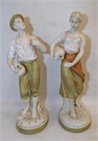 Pair Of Royal Dux Bohemia Figurines