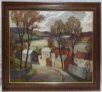 Jean Paul Slusser Oil On Canvas Landscape