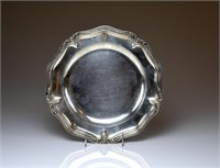 FRENCH CRESTED SILVER SALVER