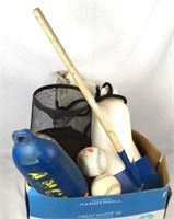 Buoys, Bait Pail, 2 Softballs and Small Shovel