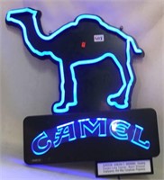 Hey lighted sign for camel cigarettes