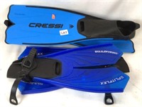 Two Pairs of Diving Flippers