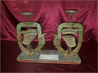 Antique Baker cast iron shoe press