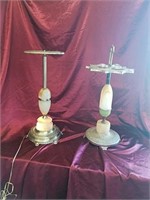 Two Art Deco smoking stands
