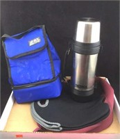 Stainless Thermos and Insulated Carrying Bags