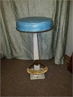 Vintage soda shop stool with foot rest, this