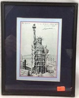 Framed Photograph of Statue of Liberty in Paris