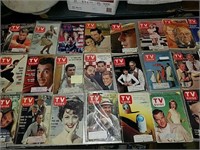 Collection of 33 TV Guide magazines dating back