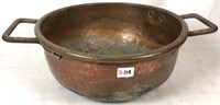 Large copper cauldron